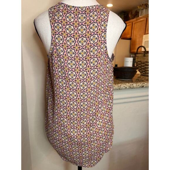 DR2 Women's Geometric Pattern Sleeveless Blouse Small 2-6 💸BOGO🎉 - Picture 3 of 6